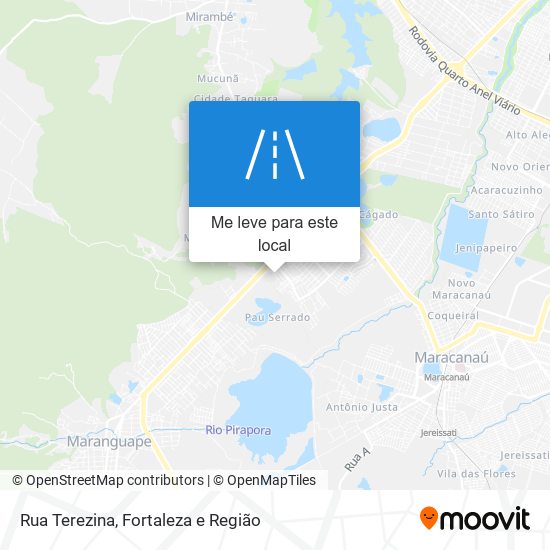 Rua Terezina mapa