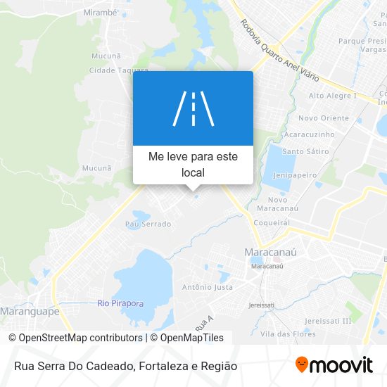 Rua Serra Do Cadeado mapa