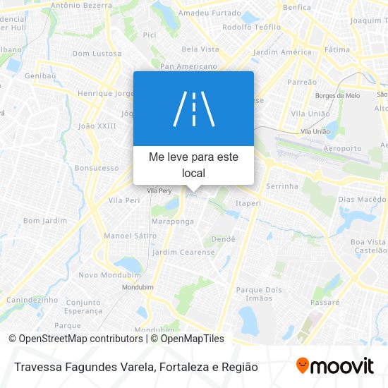 Travessa Fagundes Varela mapa