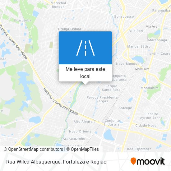 Rua Wilca Albuquerque mapa