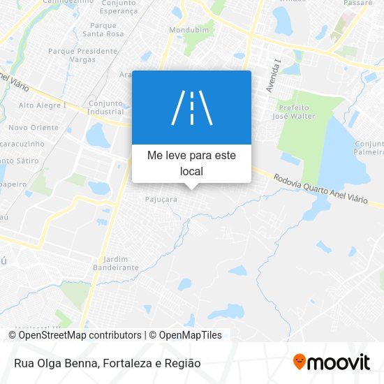 Rua Olga Benna mapa