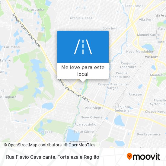 Rua Flavio Cavalcante mapa