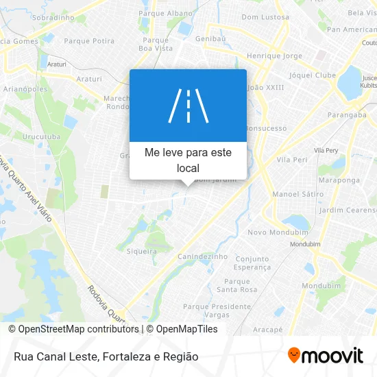 Rua Canal Leste mapa