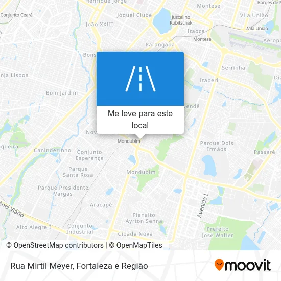 Rua Mirtil Meyer mapa