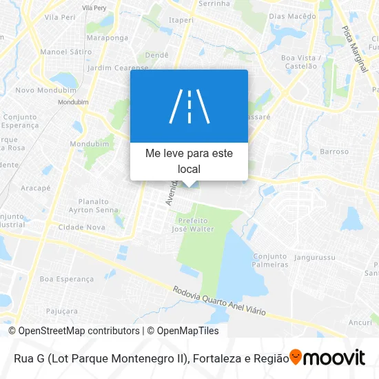 Rua G (Lot Parque Montenegro II) mapa