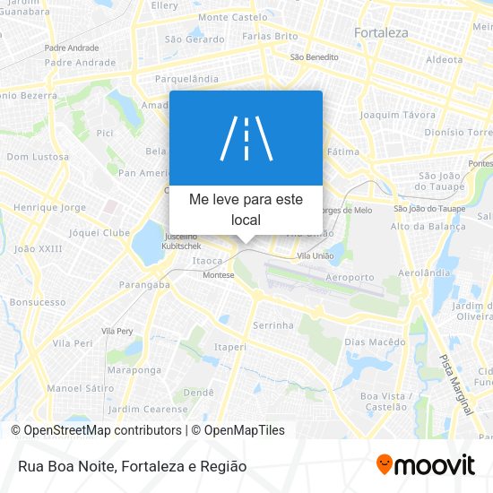 Rua Boa Noite mapa
