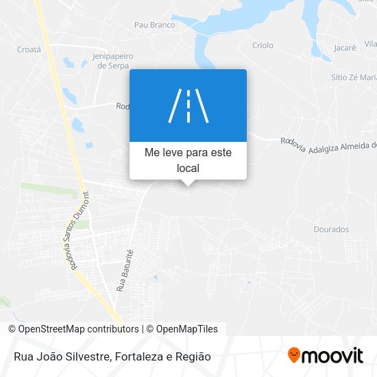 Rua João Silvestre mapa