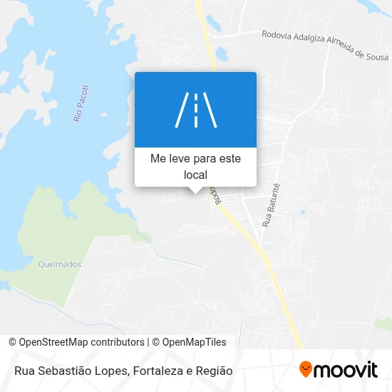 Rua Sebastião Lopes mapa