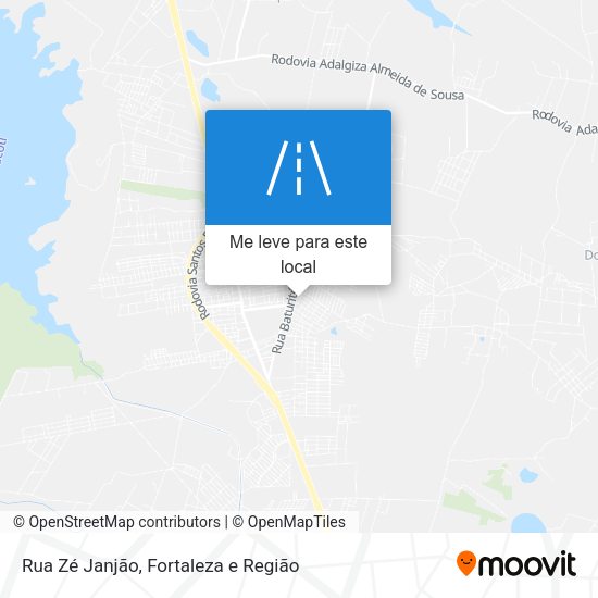 Rua Zé Janjão mapa