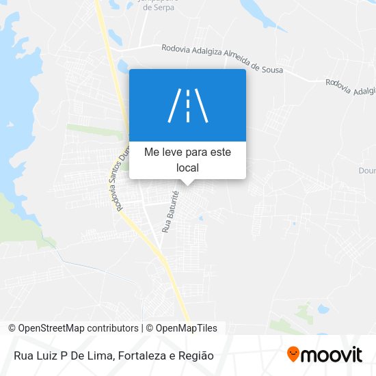 Rua Luiz P De Lima mapa