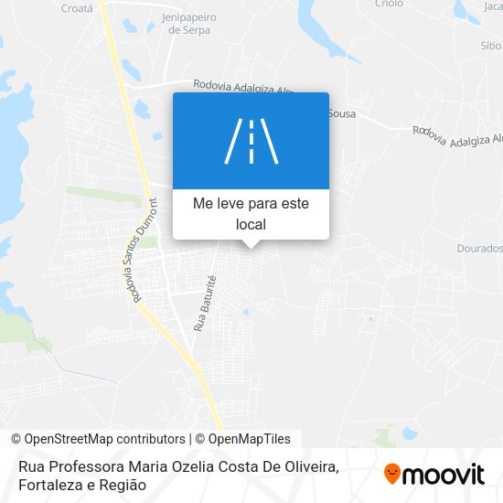 Rua Professora Maria Ozelia Costa De Oliveira mapa