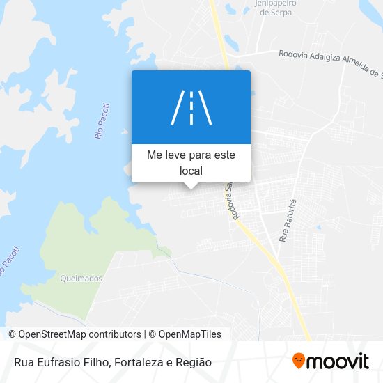 Rua Eufrasio Filho mapa