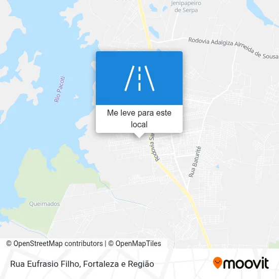 Rua Eufrasio Filho mapa