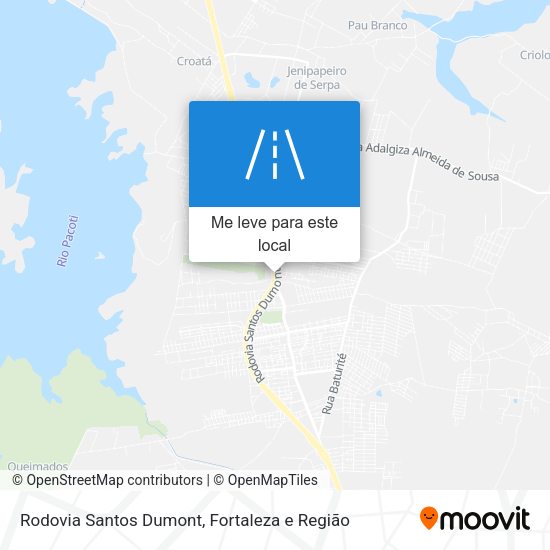 Rodovia Santos Dumont mapa