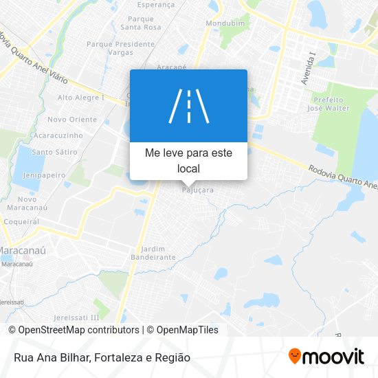Rua Ana Bilhar mapa