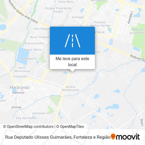 Rua Deputado Ulisses Guimarães mapa