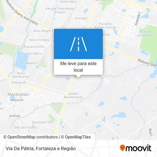 Via Da Pátria mapa