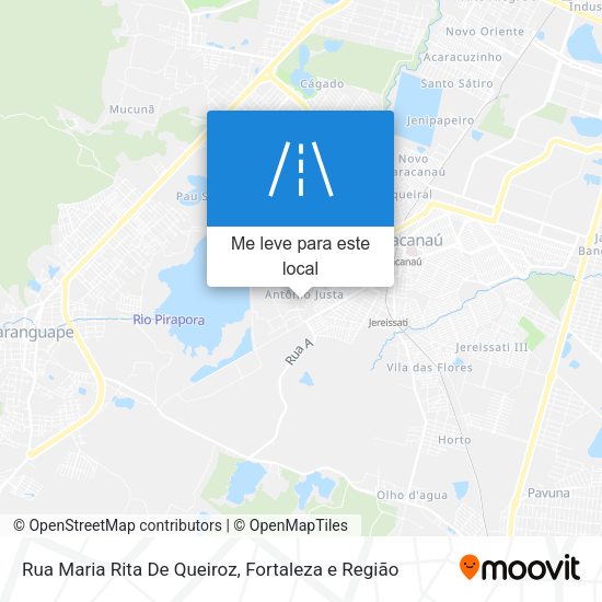 Rua Maria Rita De Queiroz mapa