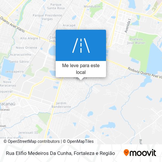 Rua Elífio Medeiros Da Cunha mapa