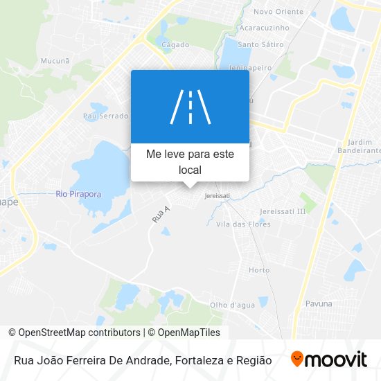 Rua João Ferreira De Andrade mapa