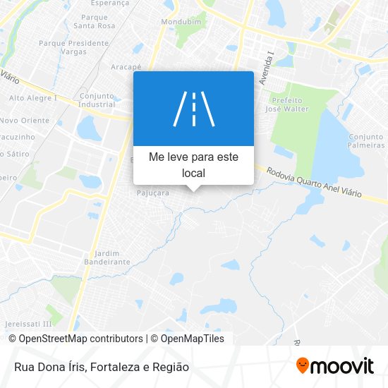 Rua Dona Íris mapa