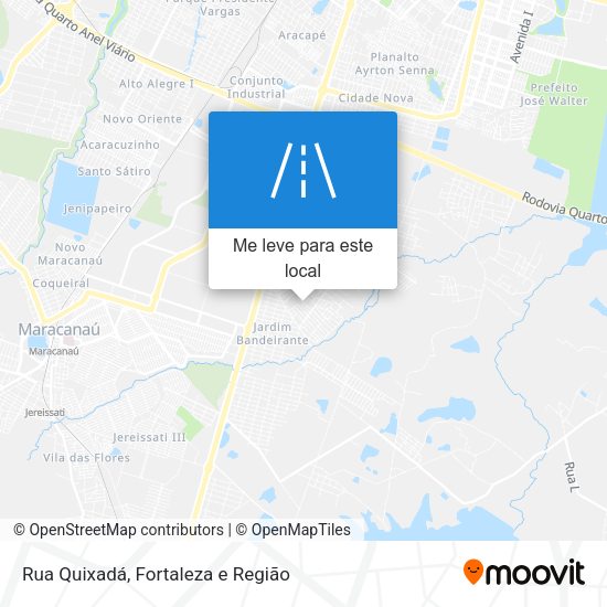 Rua Quixadá mapa
