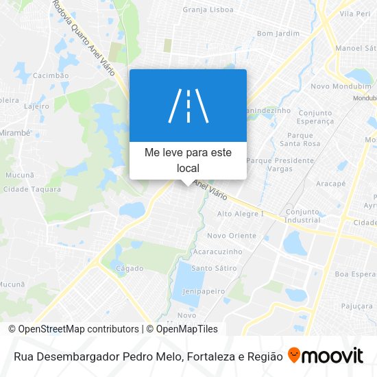 Rua Desembargador Pedro Melo mapa