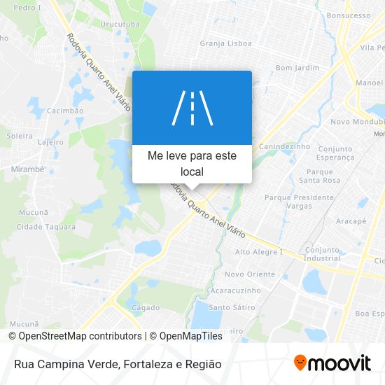 Rua Campina Verde mapa