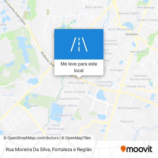 Rua Moreira Da Silva mapa