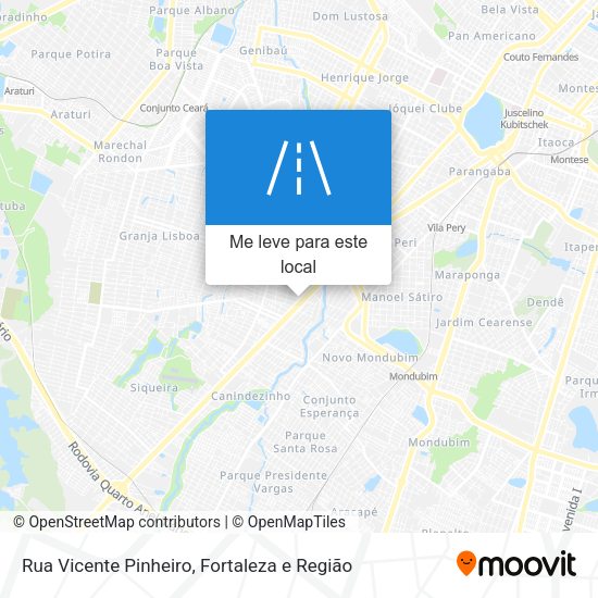 Rua Vicente Pinheiro mapa