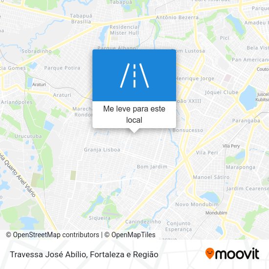 Travessa José Abílio mapa