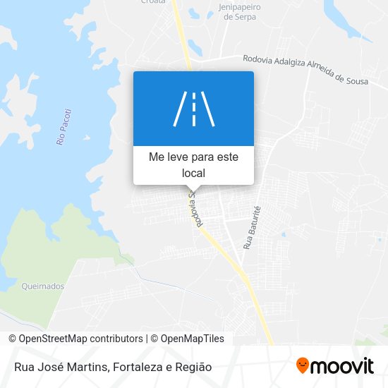 Rua José Martins mapa