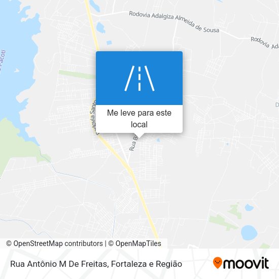 Rua Antônio M De Freitas mapa