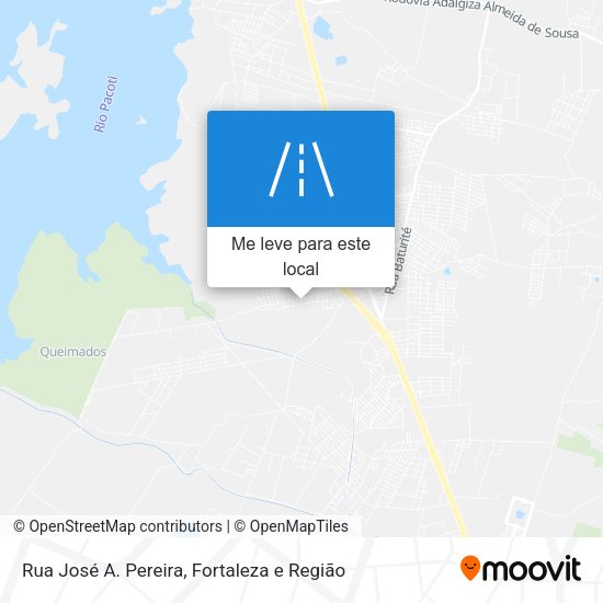 Rua José A. Pereira mapa