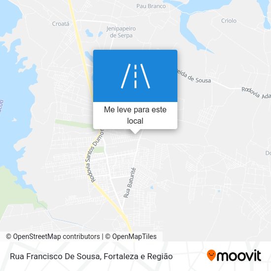Rua Francisco De Sousa mapa