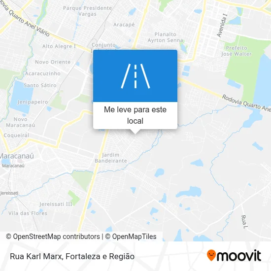 Rua Karl Marx mapa