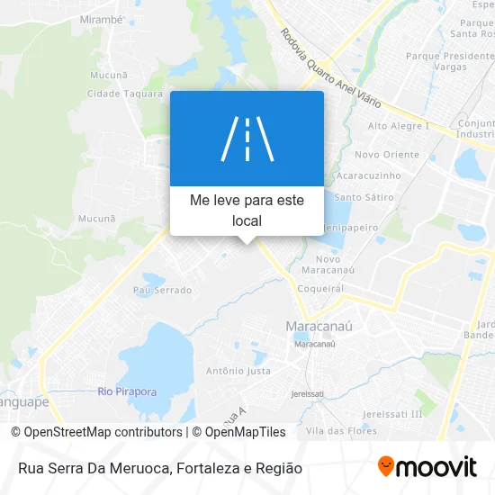 Rua Serra Da Meruoca mapa