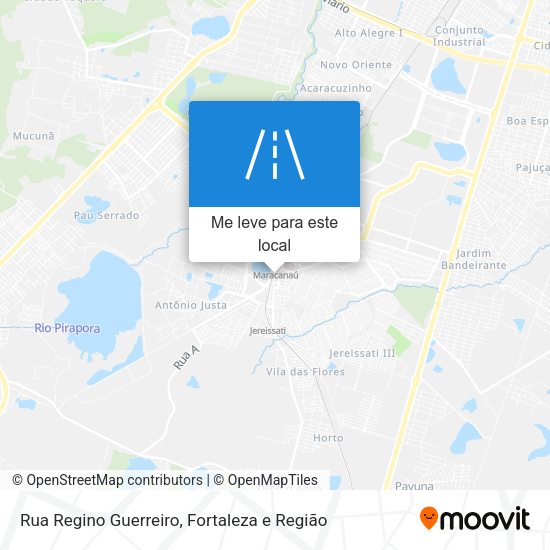 Rua Regino Guerreiro mapa