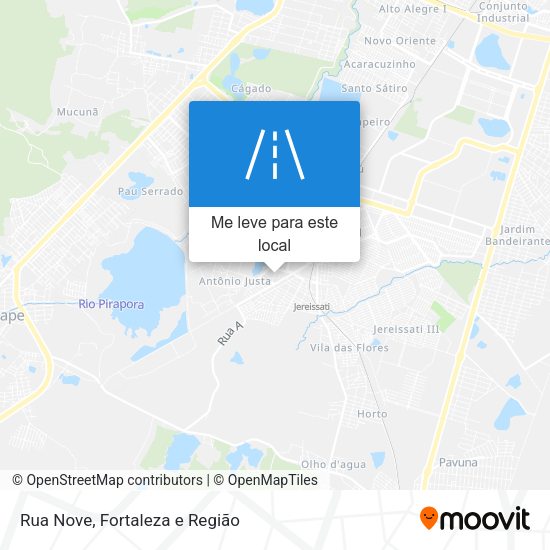 Rua Nove mapa