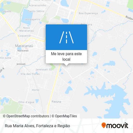 Rua Maria Alves mapa
