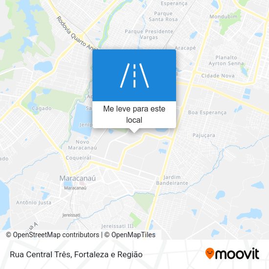 Rua Central Três mapa