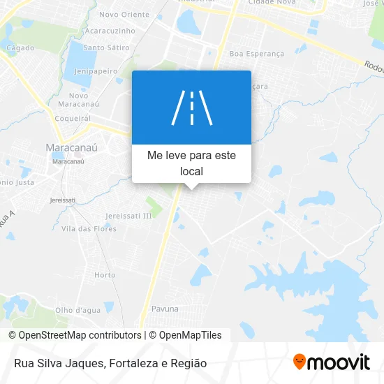 Rua Silva Jaques mapa