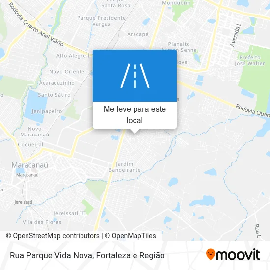 Rua Parque Vida Nova mapa