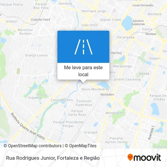 Rua Rodrigues Junior mapa
