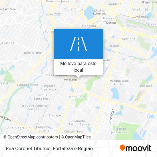 Rua Coronel Tibúrcio mapa