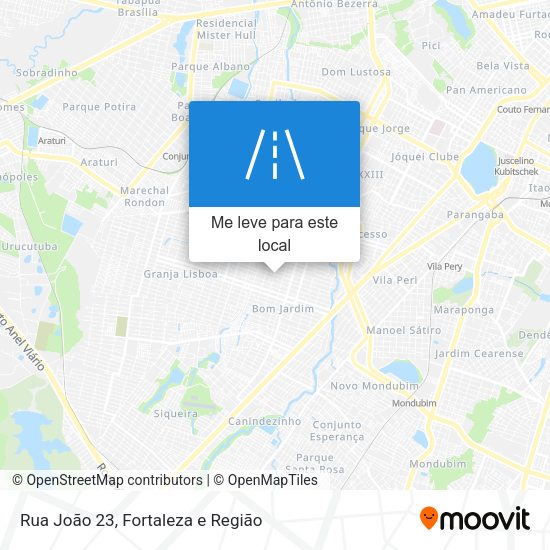 Rua João 23 mapa