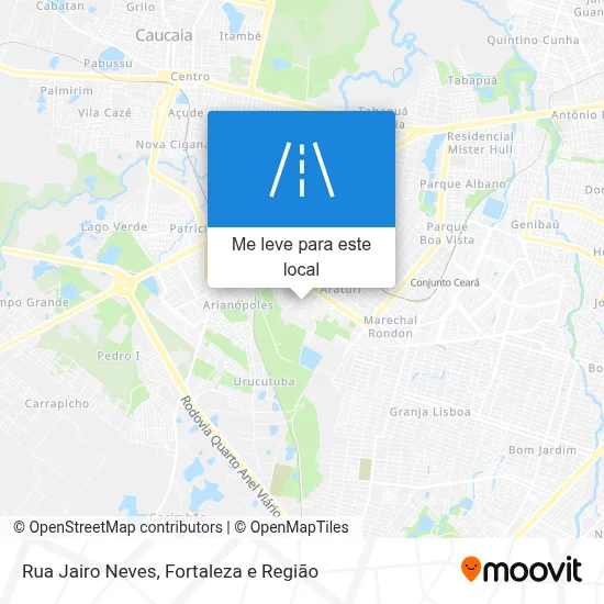Rua Jairo Neves mapa