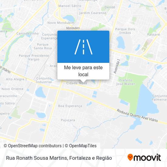Rua Ronath Sousa Martins mapa