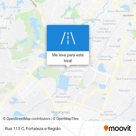 Rua 115 C mapa
