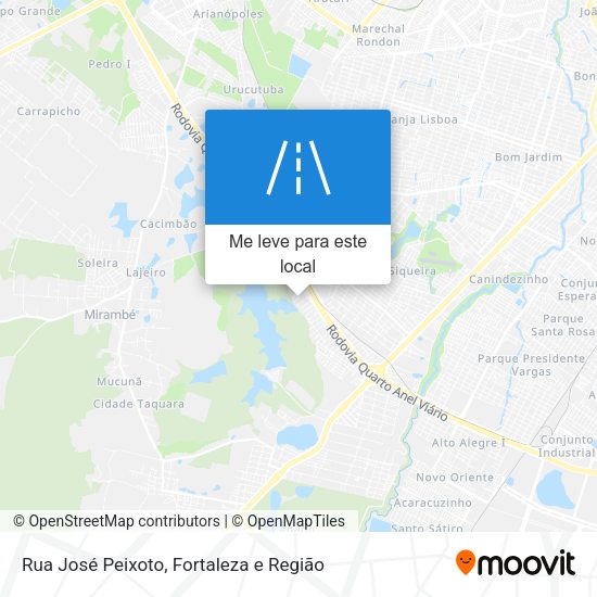 Rua José Peixoto mapa
